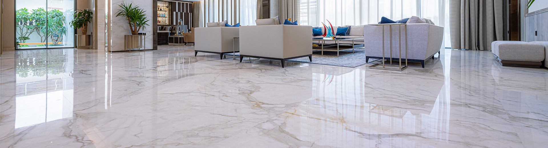 Marble restoration service in UAE fixing cracked and stained marble floors